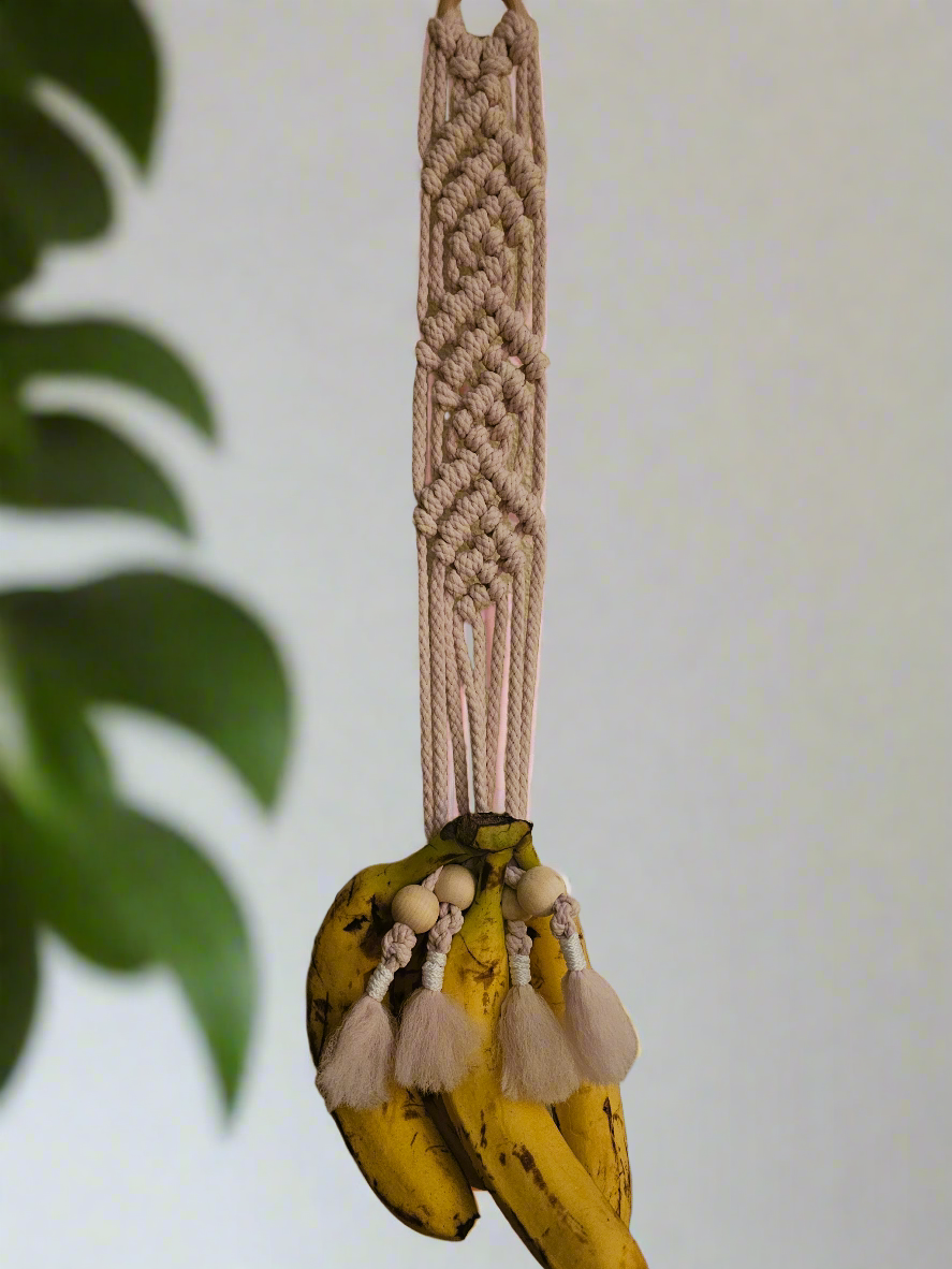 Macrame banana hanger