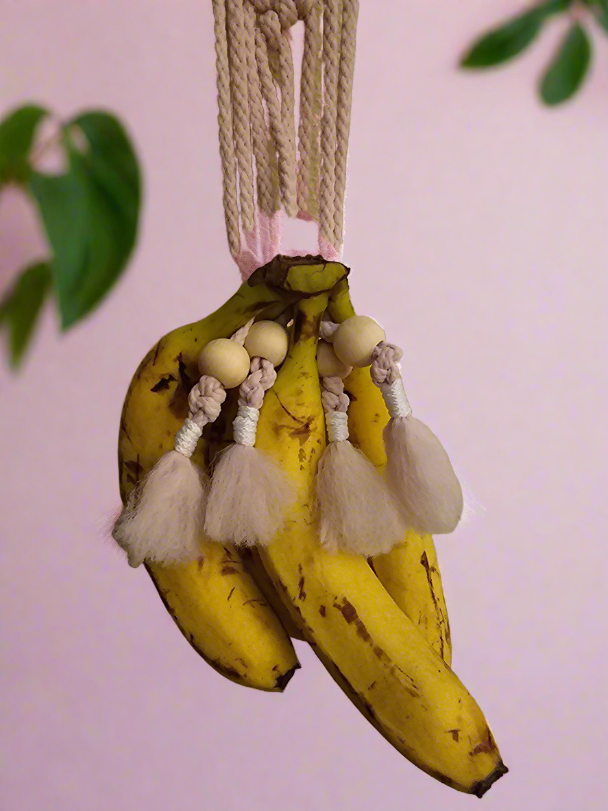 Macrame banana hanger