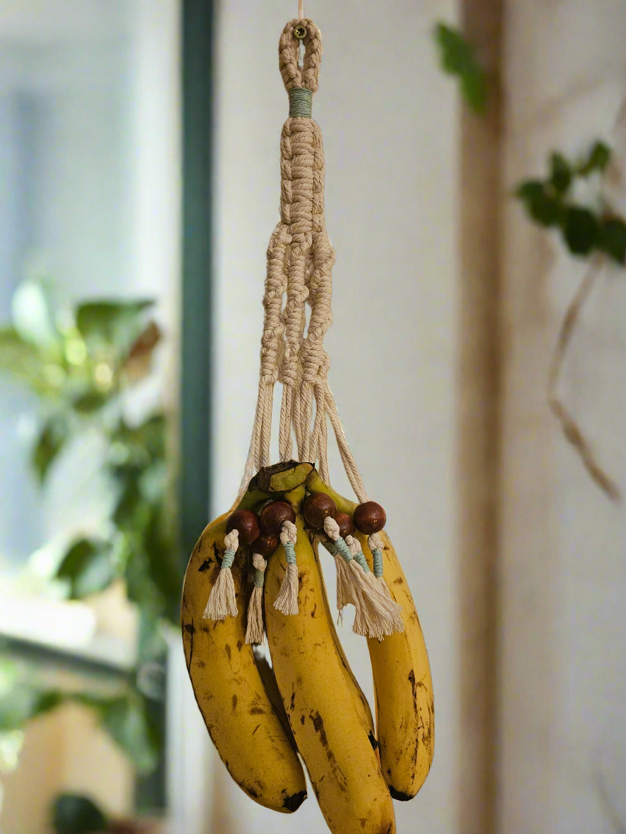 Macrame banana hanger